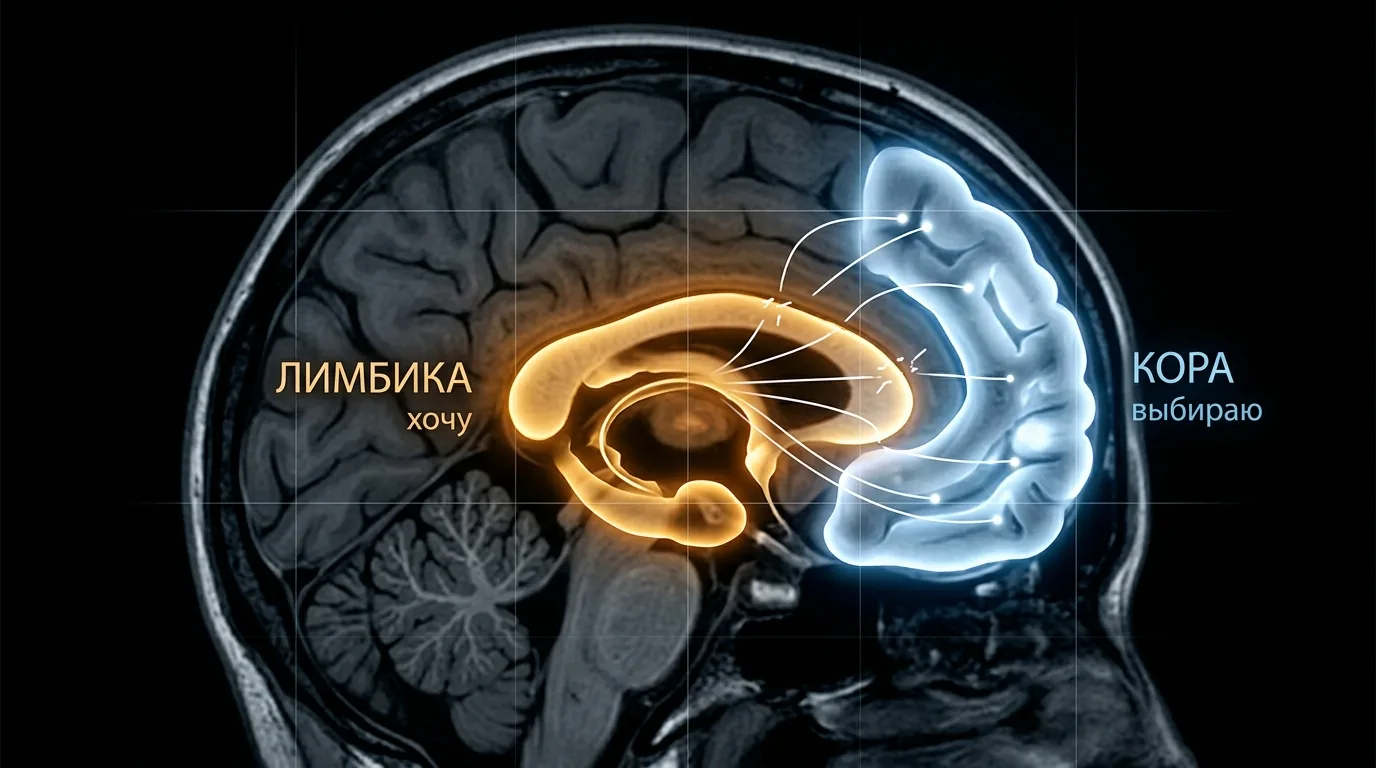 Два режима: лимбика против коры